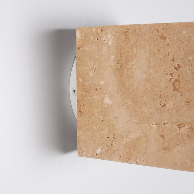 Cube wall light Roca in stone effect