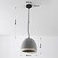 Wabi-Sabi Grava pendant lamp in cement look