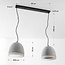2-light Wabi-Sabi pendant lamp Tura in cement look