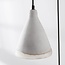 3-light Wabi-Sabi pendant lamp Riva in cement look
