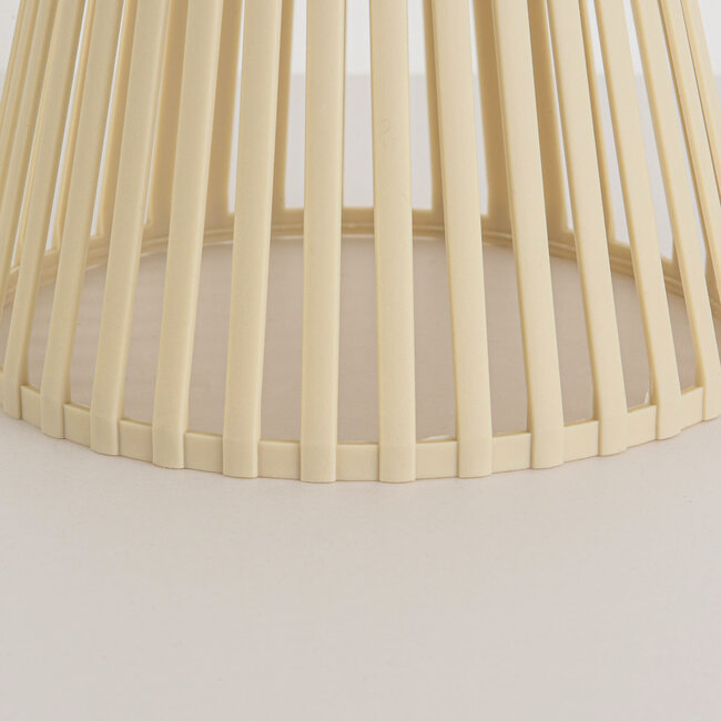 Solar table lamp Rayor - beige with integrated LED