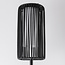 Solar floor lamp Chara with woven design - black