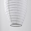 Solar lantern Pyra – solar-powered pendant lamp with white nylon