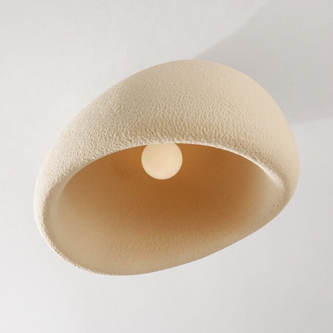 Wabi Sabi ceiling light Stone Craft with stone effect 48 x 38 cm - sand beige