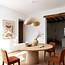 Wabi Sabi pendant light Kawa with sand beige stone effect - 60 x 55 cm
