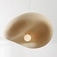 Wabi Sabi pendant light Kawa with sand beige stone effect - 60 x 55 cm