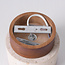 ceiling light Khada in travertine (natural stone) and wood