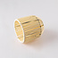 Festoon lighting cables shade in rattan look - sand beige