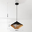 Nordli Wood Pendant Light in Black and Natural