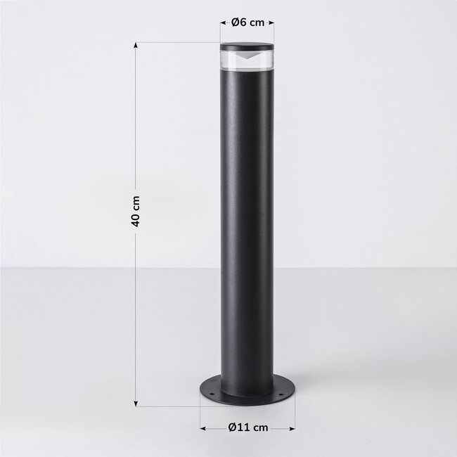 Modern outdoor floor lamp Venku – dark grey