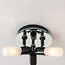 Ceiling light Trion with 3 adjustable spotlights in black with frosted glass diffusers