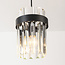 Modern 3-light pendant lamp Elvira with luxurious clear glass