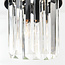 Modern 3-light pendant lamp Elvira with luxurious clear glass