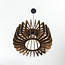 Inzai dark wood pendant light – round
