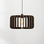 Inzai dark wood pendant light – round