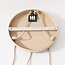 3-light pendant light Nudea - beige metal shades