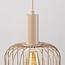 3-light pendant light Nudee - beige metal shades