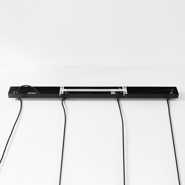 4-light pendant lamp Imke with grey-blue Smoked-, green and copper glass