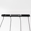 4-light pendant light Imke - smoked grey-blue, green and copper glass