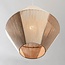 Natural Tarima pendant lamp in woven cream and coffee colours - cotton