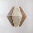 pendant light Tarima - cream and coffee woven cotton rope