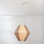 Natural Tarima pendant lamp in woven cream and coffee colours - cotton