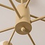 8-light ceiling light Idaho - beige with opal white glass