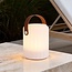Portable solar table lamp Claro with RGB and warm white light