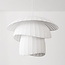Pendant light Ume with double-sided shade - white