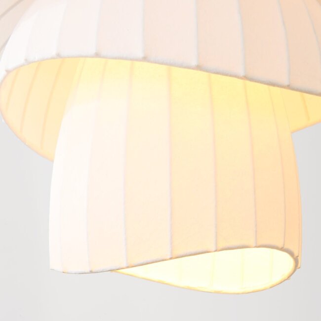 Pendant light Ume with double-sided shade - white