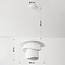 pendant light Ume with double silk shade - white