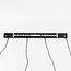 4-light pendant light Astra - smoked glass with rope accents