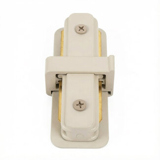 Straight connector for single-phase rail - beige