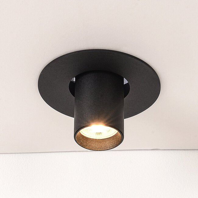 Recessed spotlight – Black Ø10 cm