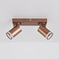 2-light ceiling spotlight Dotto - warm earthy tone, adjustable