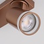 Modern ceiling spotlight Dotto in warm earth tones, 2-light - adjustable