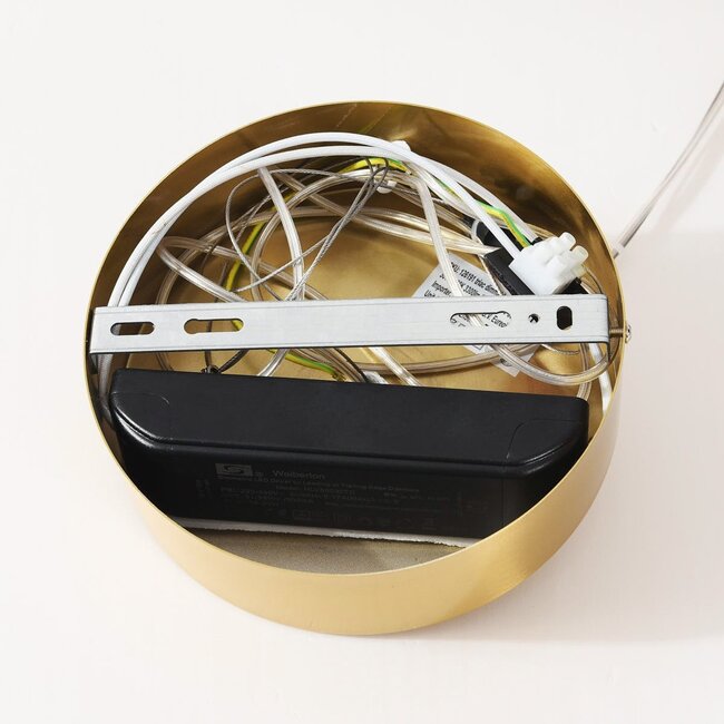 Movar Designer lighting pendant lamp with LED and coloured glass spheres - triac dimmable