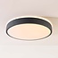 Modern ceiling lamp Arvid with dark grey stone effect, 3-step dimmable Ø40 cm