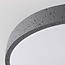 Modern ceiling lamp Arvid with dark grey stone effect, 3-step dimmable Ø40 cm