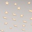 Ceiling light with star pattern and chrome finish, 3-step dimmable Ø40 cm - Noctis