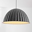 Siza Pendant Light with Folded Grey Textile Look – Ø77 cm