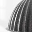 Pendant light Siza with folded grey textile look – Ø77 cm