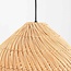 Boho pendant light Yori in rattan with playful fringe design – Ø40 cm