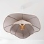 Vea Pendant Light with Organic Beige-Grey Linen Shade