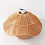 Natural ceiling light Eira made of paper cord in an organic shape