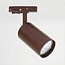 Modern 1.5 metre single-phase track lighting system with Jill spotlights - brown