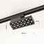 Black 1-phase track lighting system, 1.5 metres long, with Varo spotlights 4000K