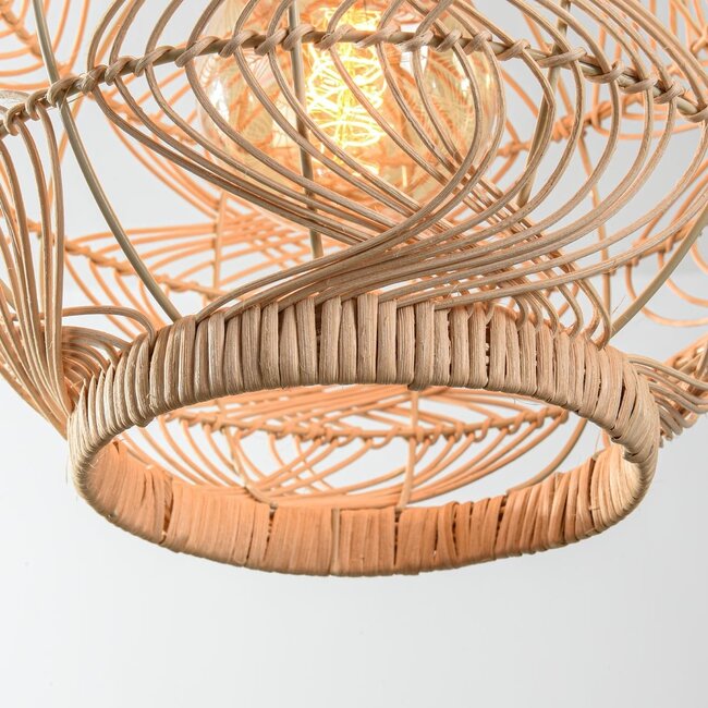Cosma natural rattan pendant light