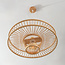 Designer pendant light Solara – bamboo with an open and airy design