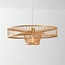 Designer pendant light Solara - open bamboo design